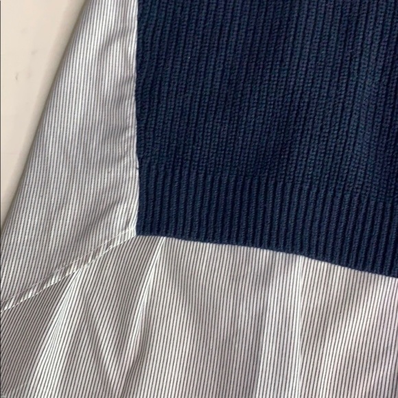 French Connection Babydoll V Neck eyelet Pullover sweater top small women’s - Picture 4 of 6